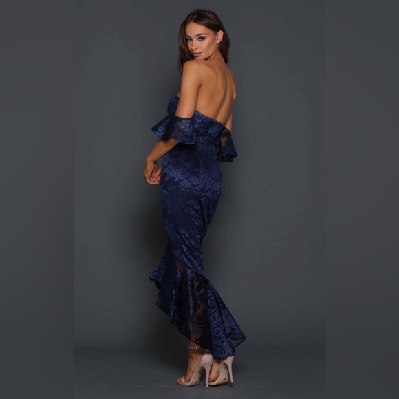 Beautiful Elle Zeitoune Dress in Navy, Size 6 (us size 0-2) - Picture 2 of 4